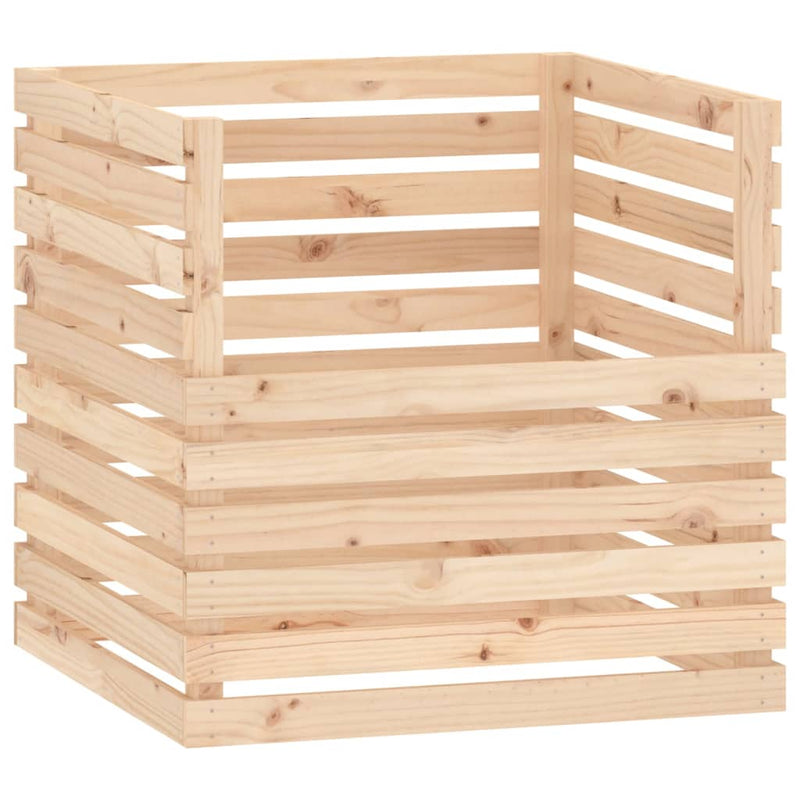 Afbeelding laden in galerijviewer, Vidaxl compostbak 80x80x78 cm massief grenenhout
