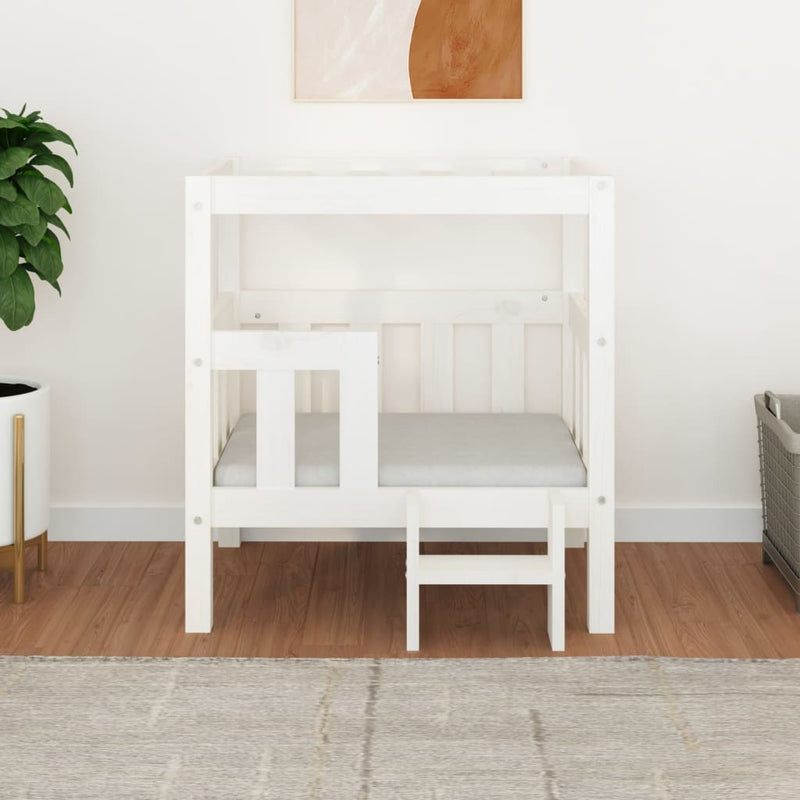 Load image into Gallery viewer, Vidaxl hondenmand 65,5x43x70 cm massief grenenhout wit