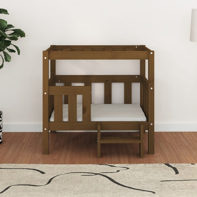 Load image into Gallery viewer, Vidaxl hondenmand 75,5x63,5x70 cm massief grenenhout honingbruin