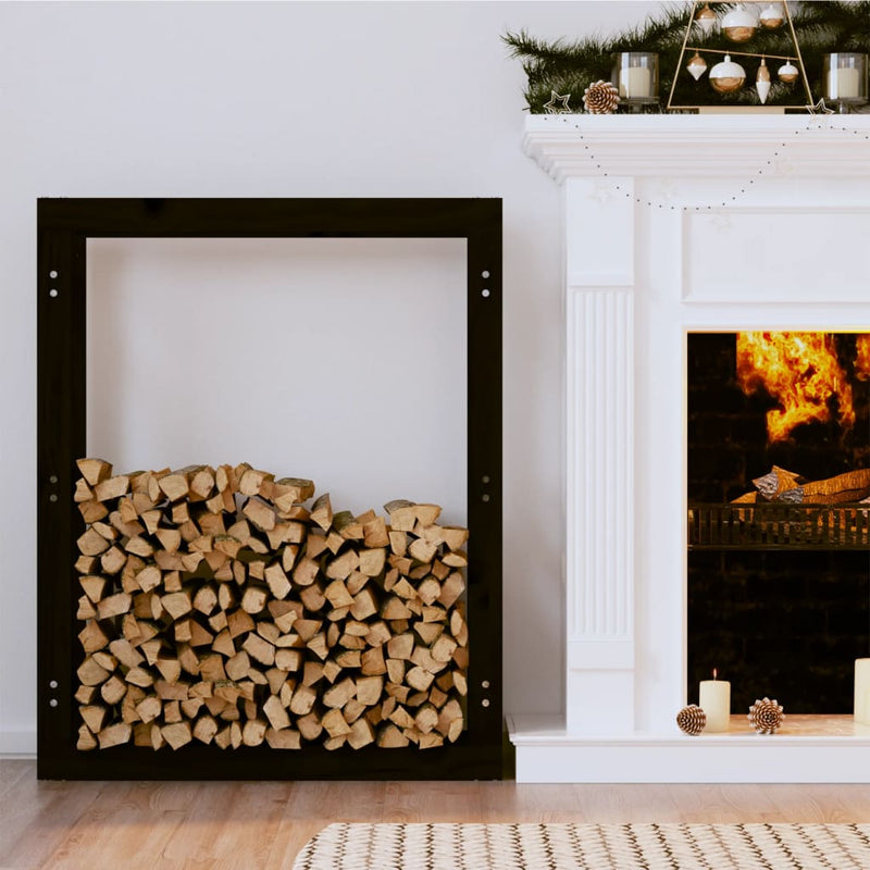 Load image into Gallery viewer, VidaXL Haardhoutrek 80x25x100 cm massief grenenhout zwart