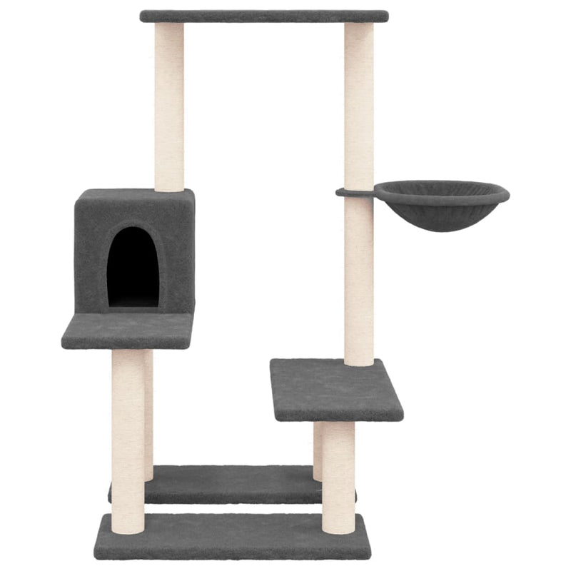 Load image into Gallery viewer, Vidaxl kattenmeubel met sisal krabpalen 94,5 cm donkergrijs