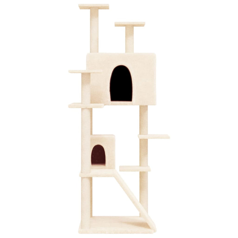 Load image into Gallery viewer, Vidaxl kattenmeubel met sisal krabpalen 153 cm crèmekleurig