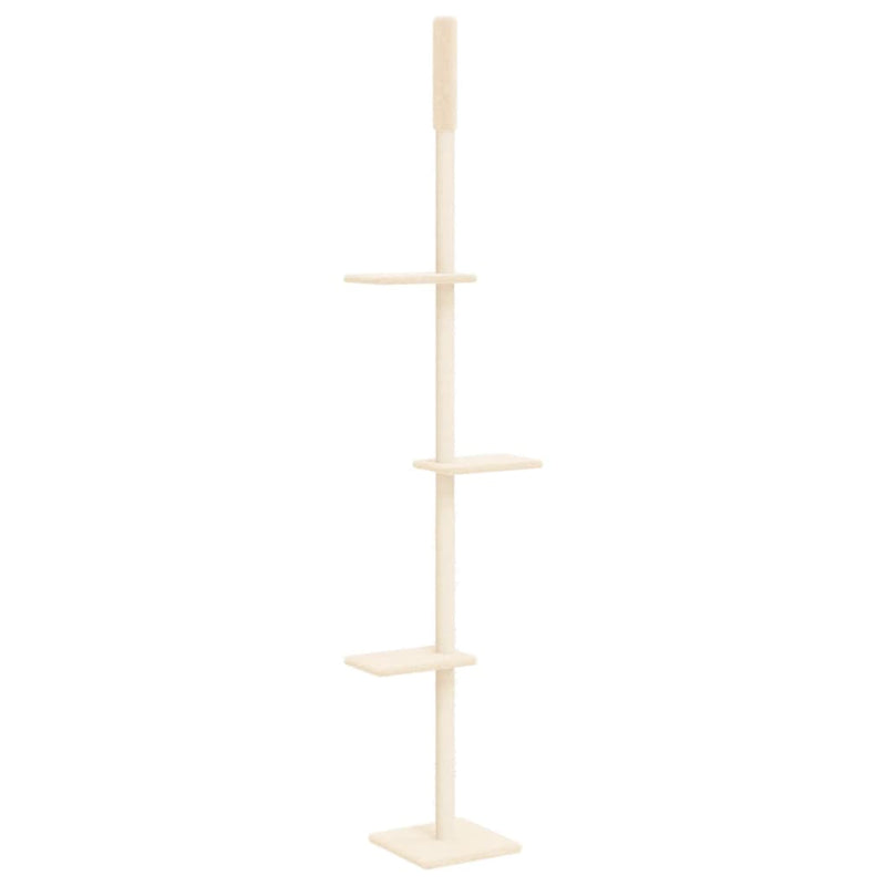 Load image into Gallery viewer, Vidaxl kattenmeubel vloer tot plafond 267,5-297,5 cm crèmekleurig