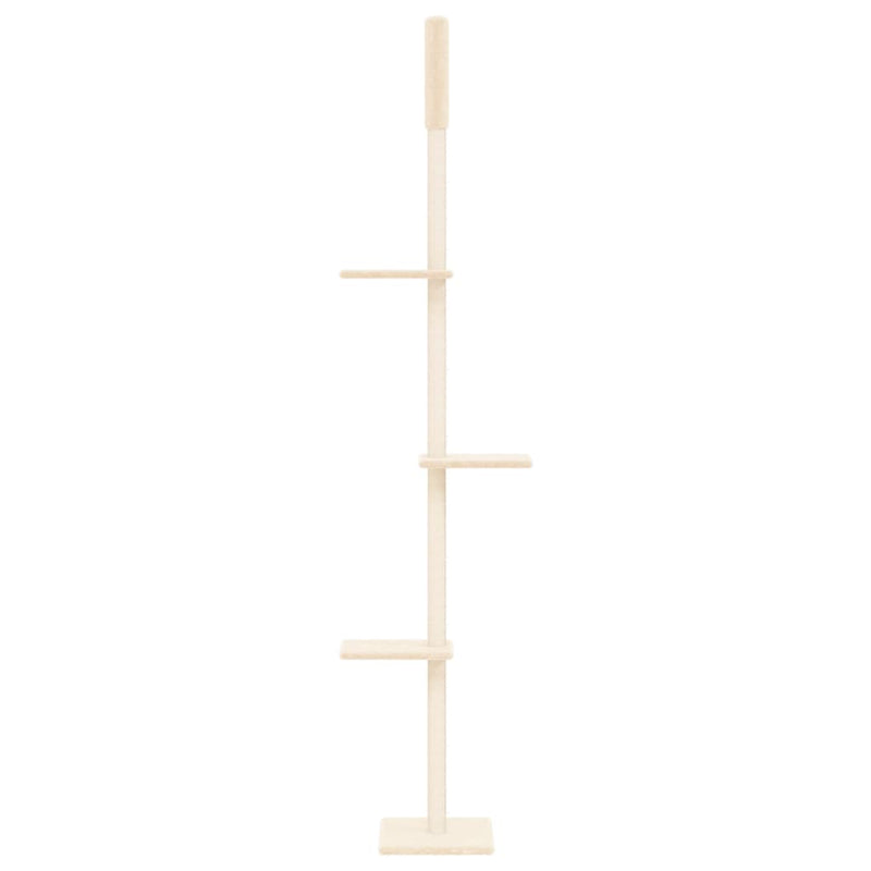 Load image into Gallery viewer, Vidaxl kattenmeubel vloer tot plafond 267,5-297,5 cm crèmekleurig