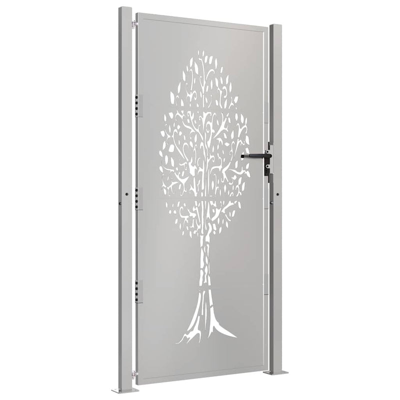 Load image into Gallery viewer, Vidaxl poort 105x180 cm boomontwerp cortenstaal