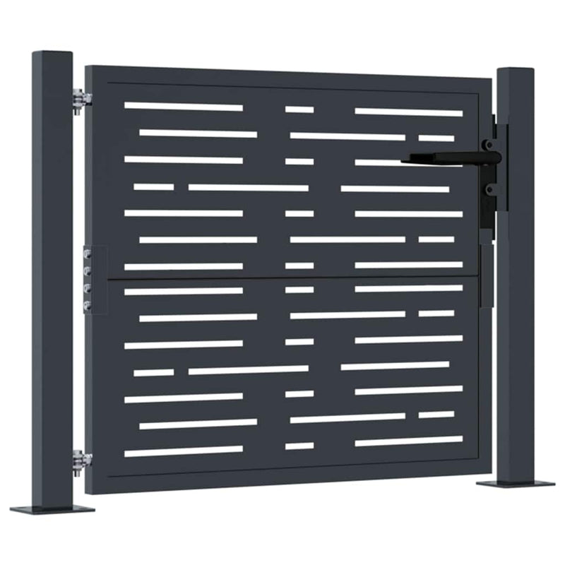 Load image into Gallery viewer, Vidaxl poort 100x75 cm met vierkantontwerp staal antracietkleurig