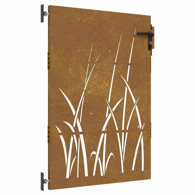 Load image into Gallery viewer, Vidaxl poort 85x125 cm grasontwerp cortenstaal