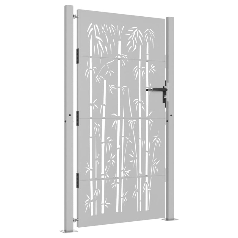Load image into Gallery viewer, Vidaxl poort 105x180 cm bamboe-ontwerp cortenstaal