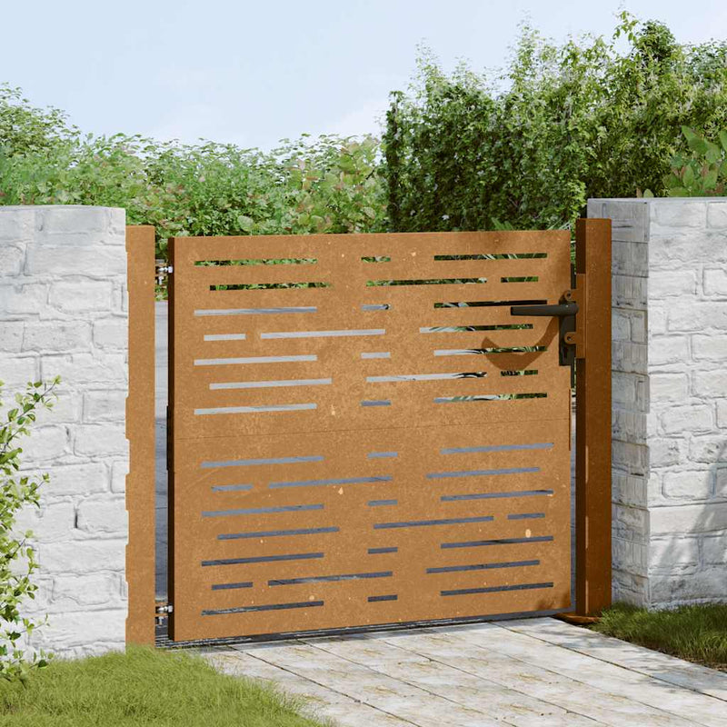 Load image into Gallery viewer, Vidaxl poort 100x75 cm vierkant cortenstaal