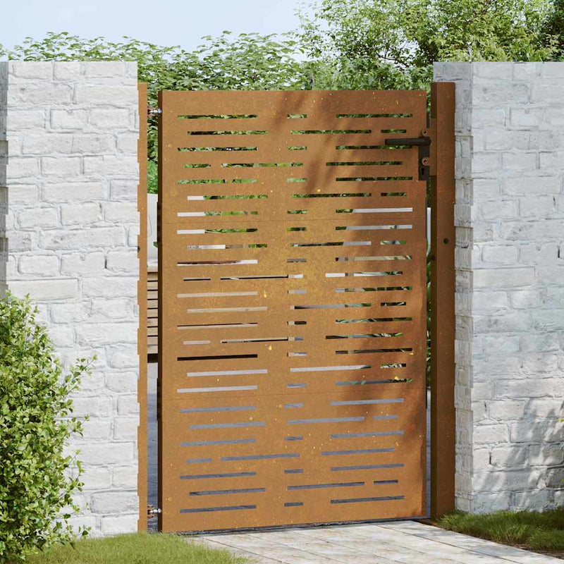 Load image into Gallery viewer, Vidaxl poort 100x125 cm vierkant cortenstaal
