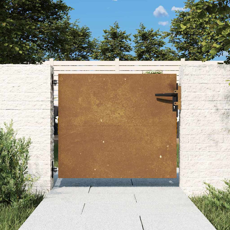 Afbeelding laden in galerijviewer, Vidaxl poort 85x75 cm cortenstaal