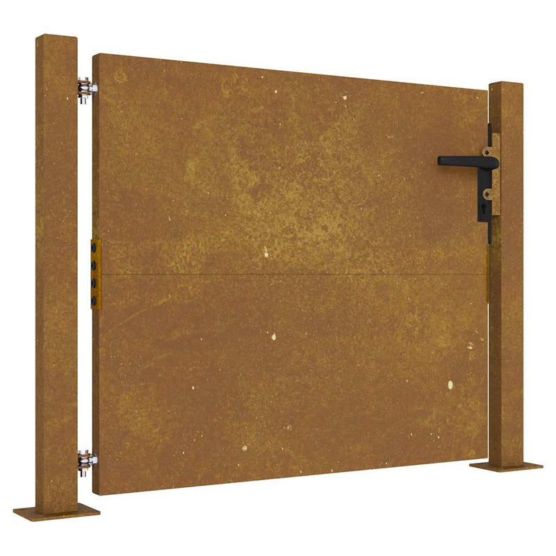 Afbeelding laden in galerijviewer, Vidaxl poort 100x75 cm cortenstaal