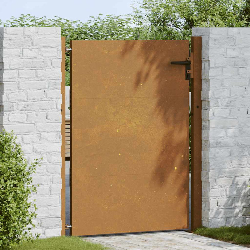 Afbeelding laden in galerijviewer, Vidaxl poort 100x125 cm cortenstaal