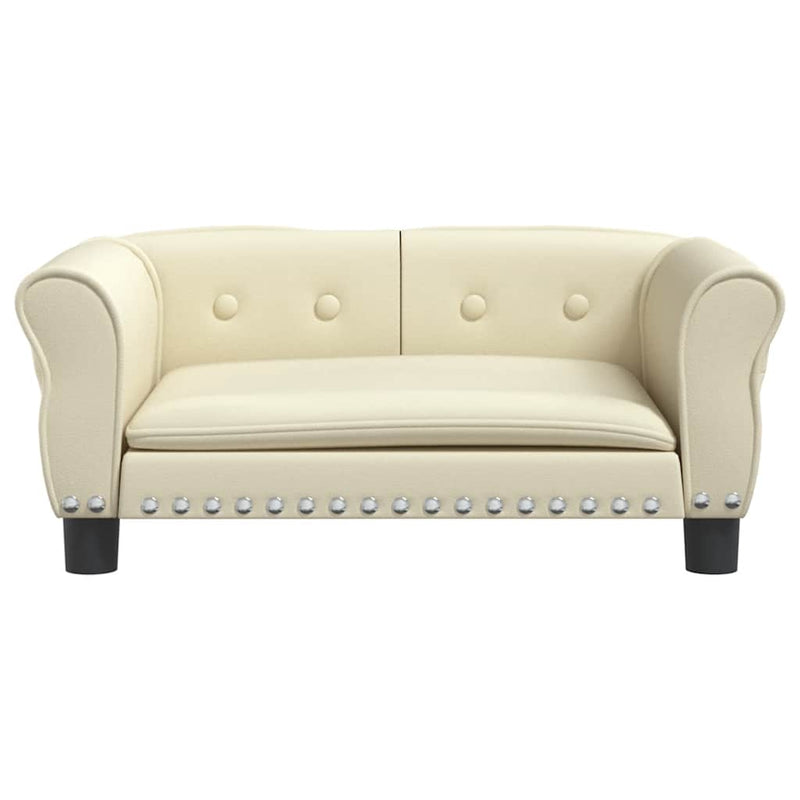 Load image into Gallery viewer, Vidaxl hondenmand 70x45x30 cm kunstleer crèmekleurig