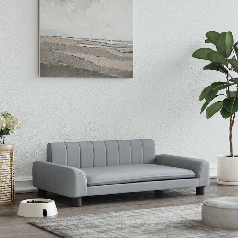 Load image into Gallery viewer, Vidaxl hondenmand 90x53x30 cm stof lichtgrijs