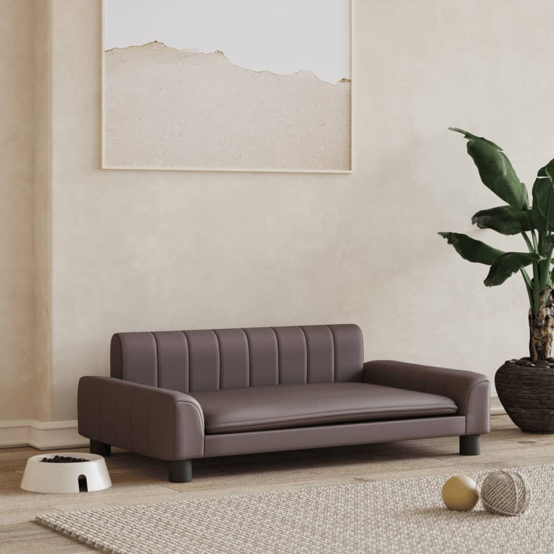 Load image into Gallery viewer, VidaXL Hondenmand 90x53x30 cm kunstleer bruin