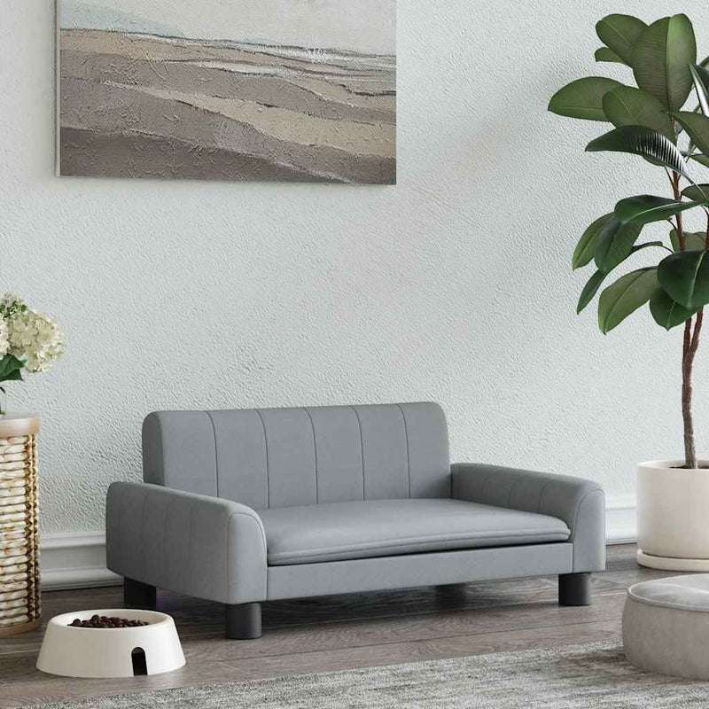 Load image into Gallery viewer, Vidaxl hondenmand 70x45x30 cm stof lichtgrijs