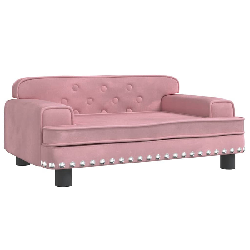 Load image into Gallery viewer, Vidaxl hondenmand 70x45x30 cm fluweel roze