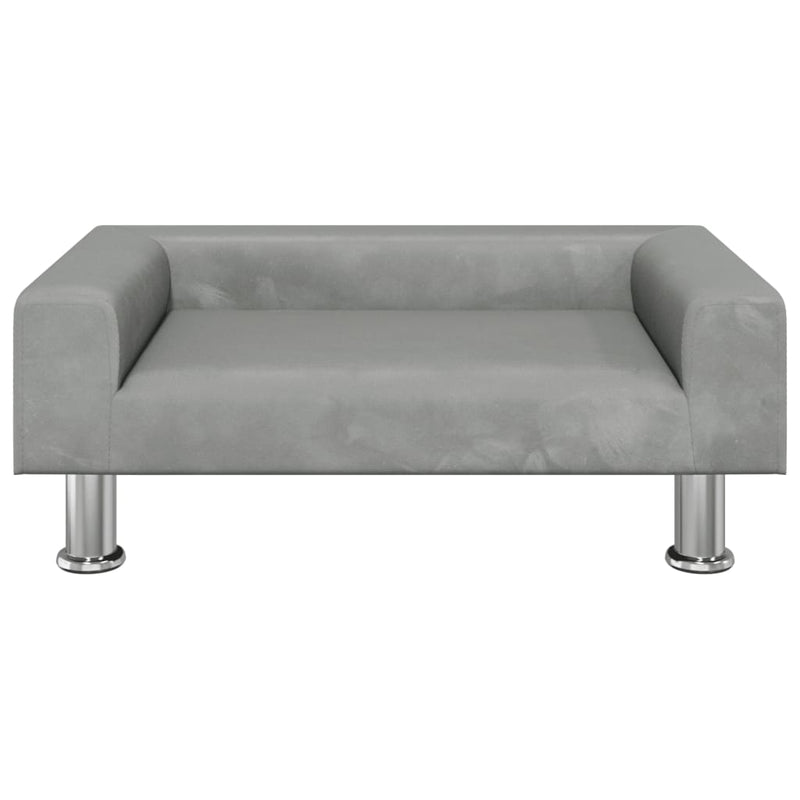 Load image into Gallery viewer, Vidaxl hondenmand 70x45x26,5 cm fluweel lichtgrijs