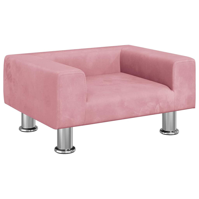 Afbeelding laden in galerijviewer, Vidaxl hondenmand 50x40x26,5 cm fluweel roze