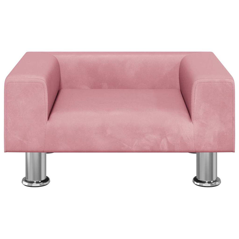 Afbeelding laden in galerijviewer, Vidaxl hondenmand 50x40x26,5 cm fluweel roze