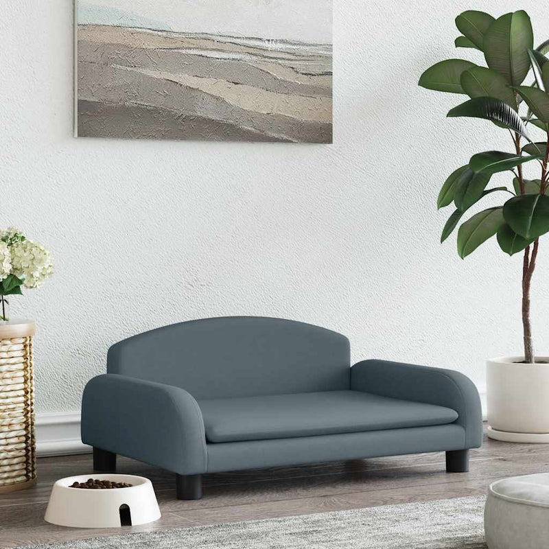 Load image into Gallery viewer, Vidaxl hondenmand 70x45x30 cm stof donkergrijs