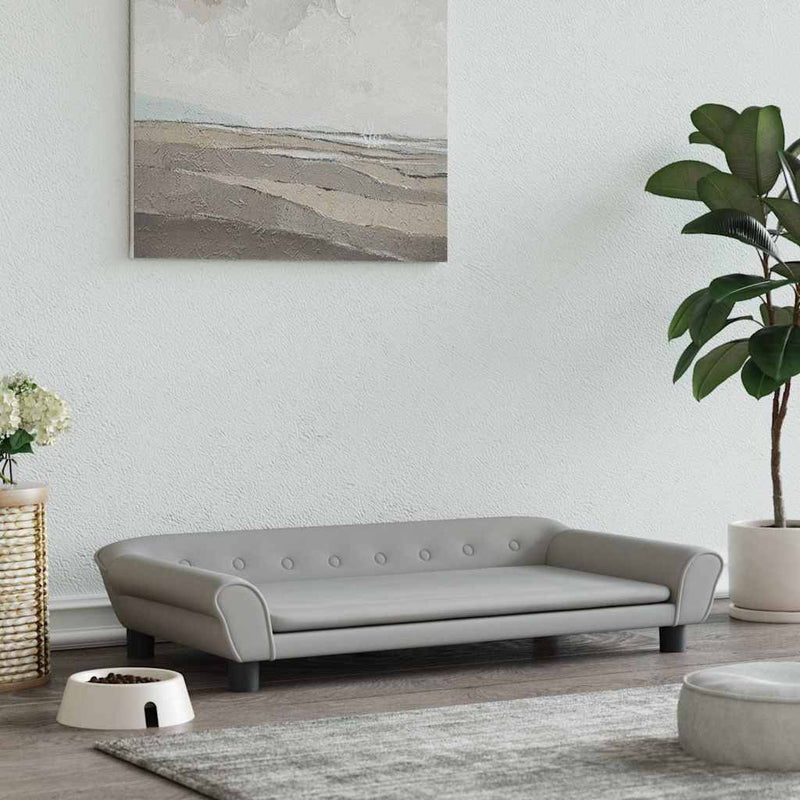 Load image into Gallery viewer, Vidaxl hondenmand 100x50x21 cm fluweel lichtgrijs