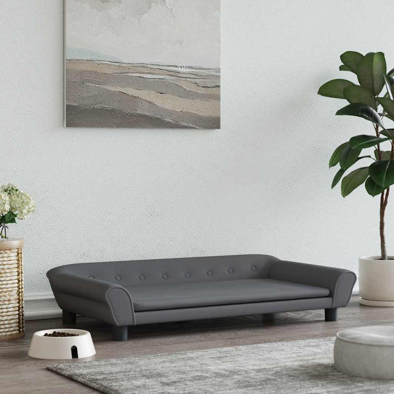 Load image into Gallery viewer, Vidaxl hondenmand 100x50x21 cm fluweel donkergrijs