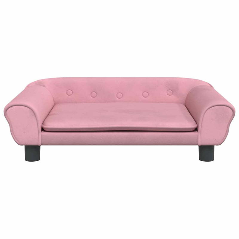 Afbeelding laden in galerijviewer, Vidaxl hondenmand 70x48x22 cm fluweel roze