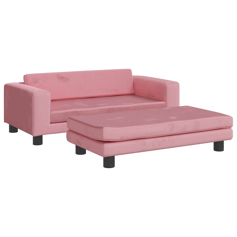 Load image into Gallery viewer, Vidaxl hondenmand met verlengstuk 100x50x30 cm fluweel roze