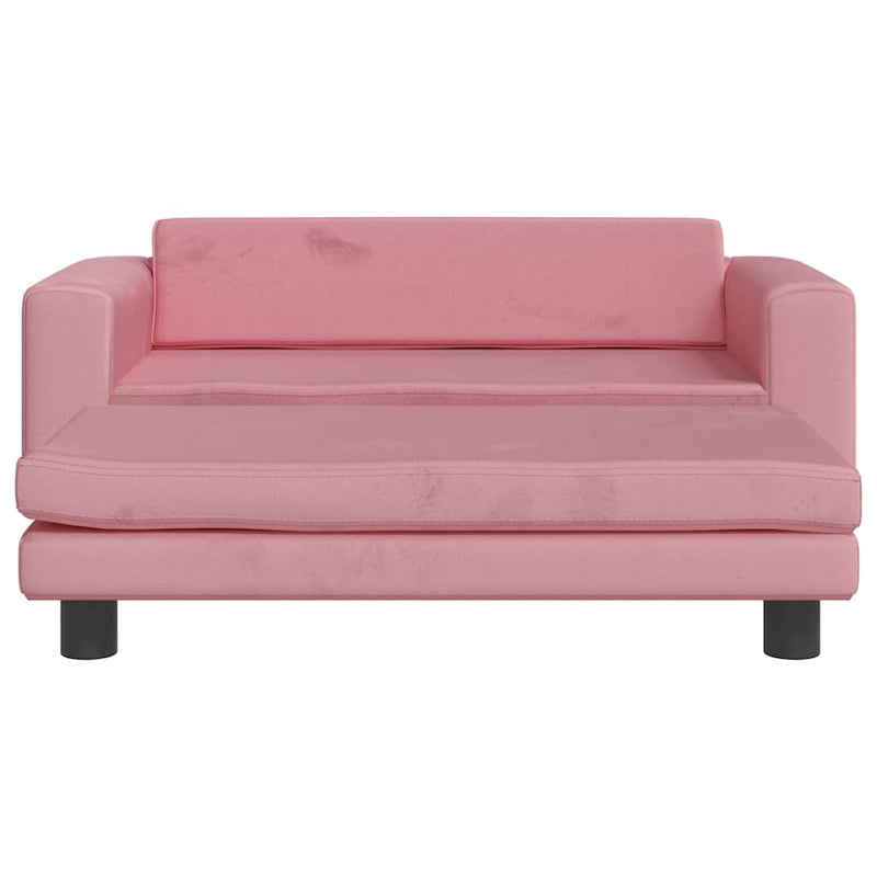 Load image into Gallery viewer, Vidaxl hondenmand met verlengstuk 100x50x30 cm fluweel roze