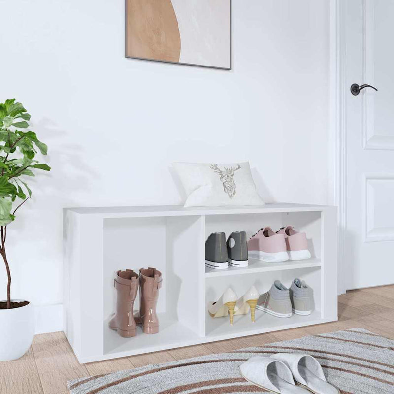 Load image into Gallery viewer, Vidaxl schoenenkast 100x35x45 cm bewerkt hout wit