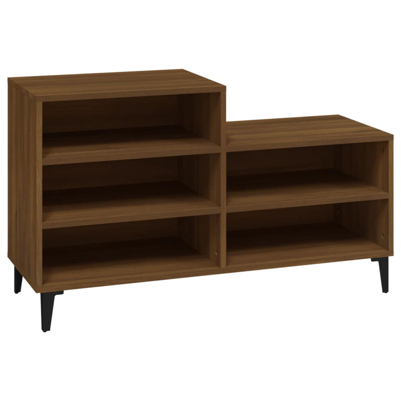 Load image into Gallery viewer, Vidaxl schoenenkast 102x36x60 cm bewerkt hout bruin eikenkleur