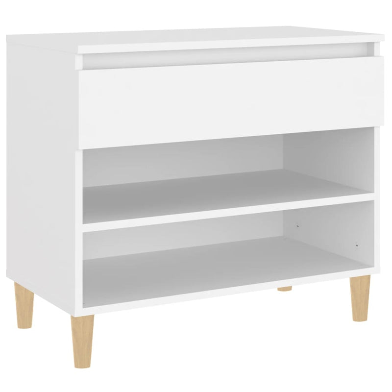 Afbeelding laden in galerijviewer, Vidaxl schoenenkast 70x36x60 cm bewerkt hout wit