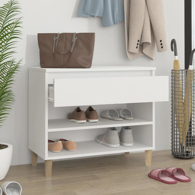 Load image into Gallery viewer, Vidaxl schoenenkast 70x36x60 cm bewerkt hout wit