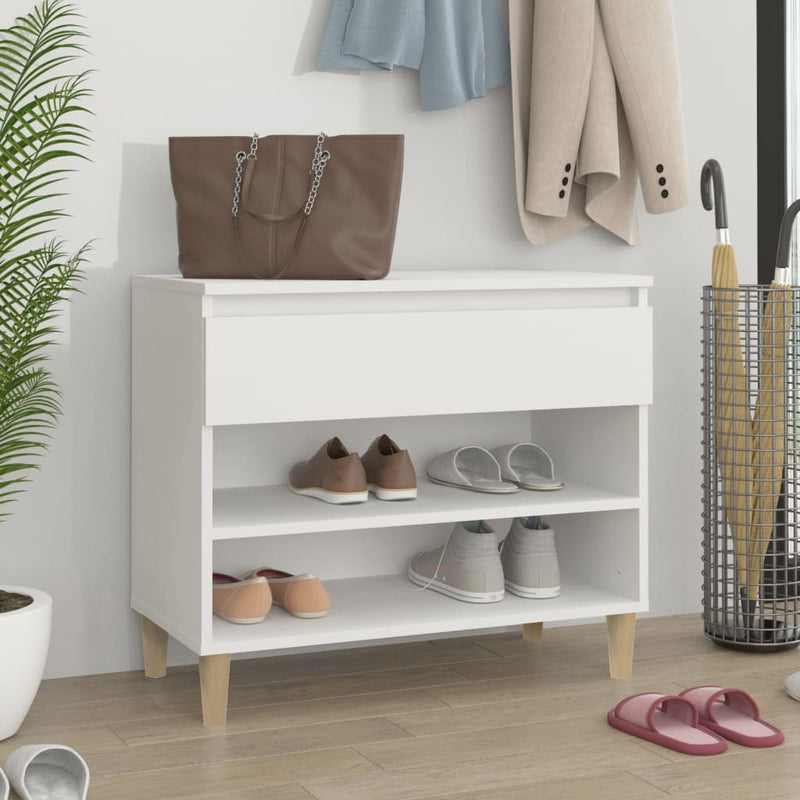 Load image into Gallery viewer, Vidaxl schoenenkast 70x36x60 cm bewerkt hout wit