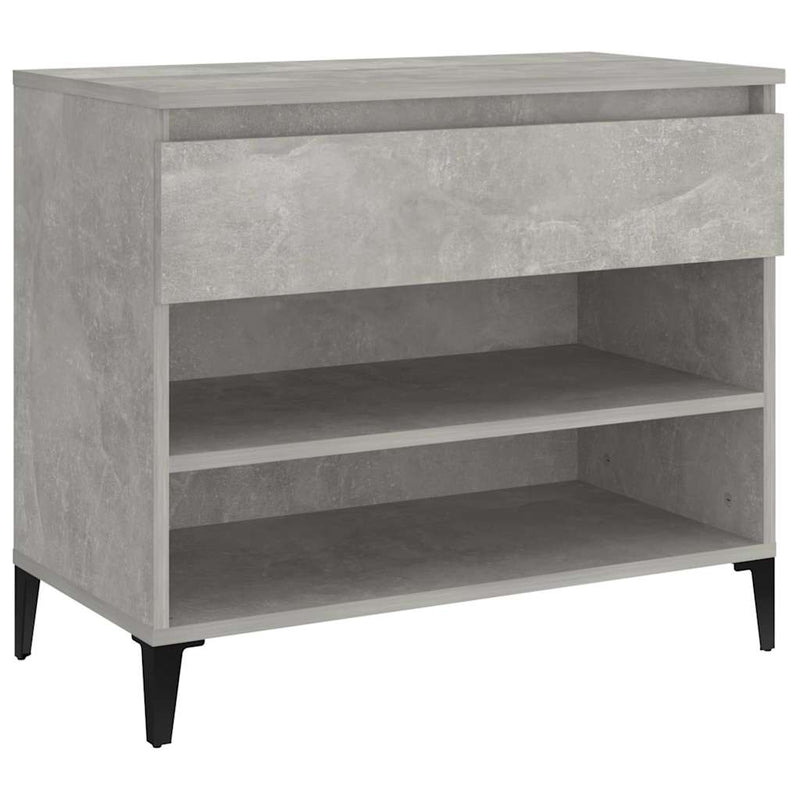 Load image into Gallery viewer, Vidaxl schoenenkast 70x36x60 cm bewerkt hout betongrijs
