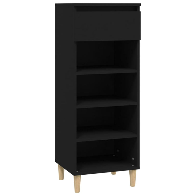 Load image into Gallery viewer, Vidaxl schoenenkast 40x36x105 cm bewerkt hout zwart