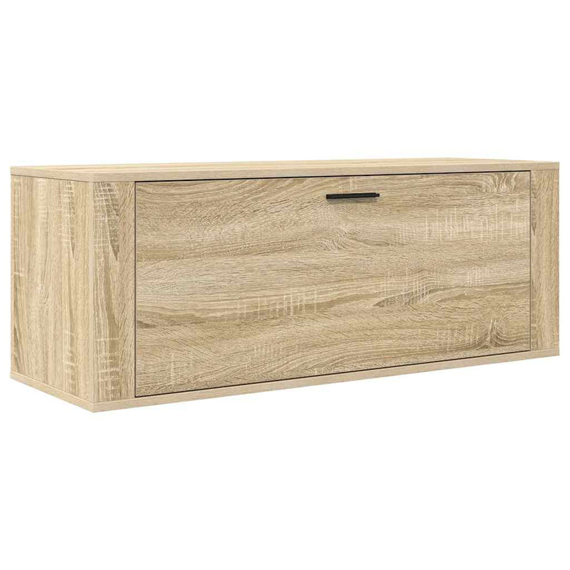 Load image into Gallery viewer, Vidaxl wandschoenenkast 100x35x38 cm bewerkt hout sonoma eiken