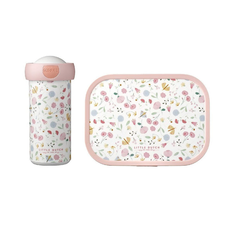 Afbeelding laden in galerijviewer, Mepal lunchset little dutch flowers and butterflies