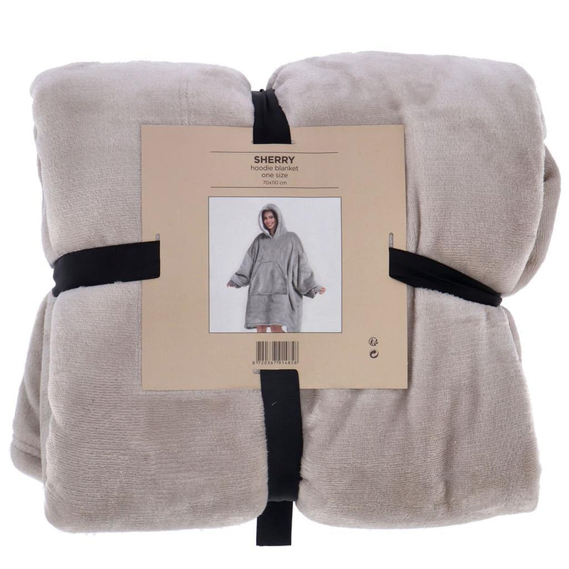 Load image into Gallery viewer, Overige merken hoodie plaid sherry 70x110 cm pumice stone