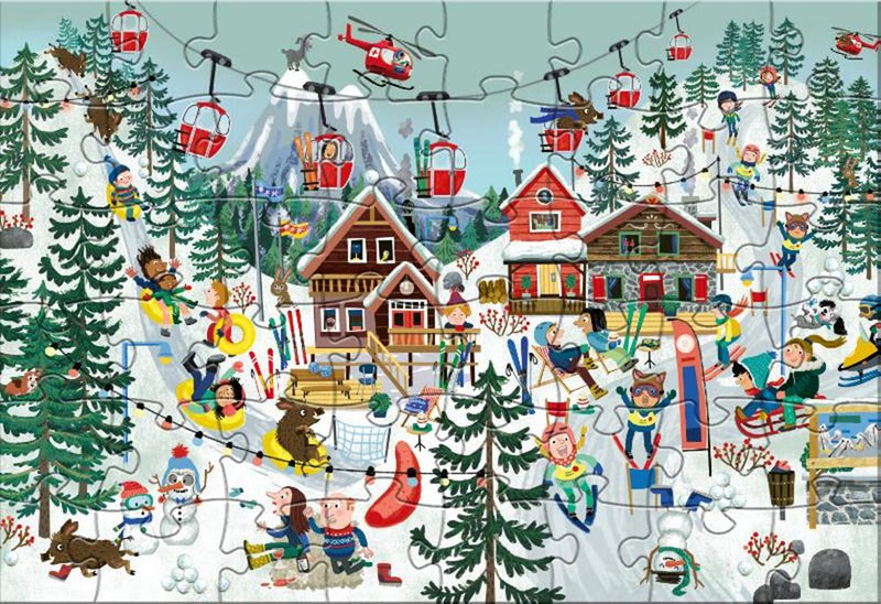 Load image into Gallery viewer, Rebo puzzel 48 stukjes - cas cato wint
