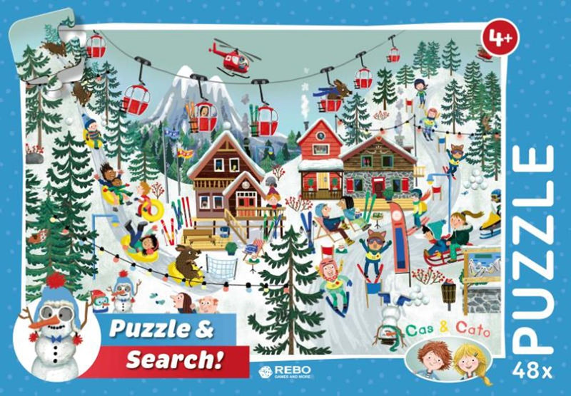 Load image into Gallery viewer, Rebo puzzel 48 stukjes - cas cato wint