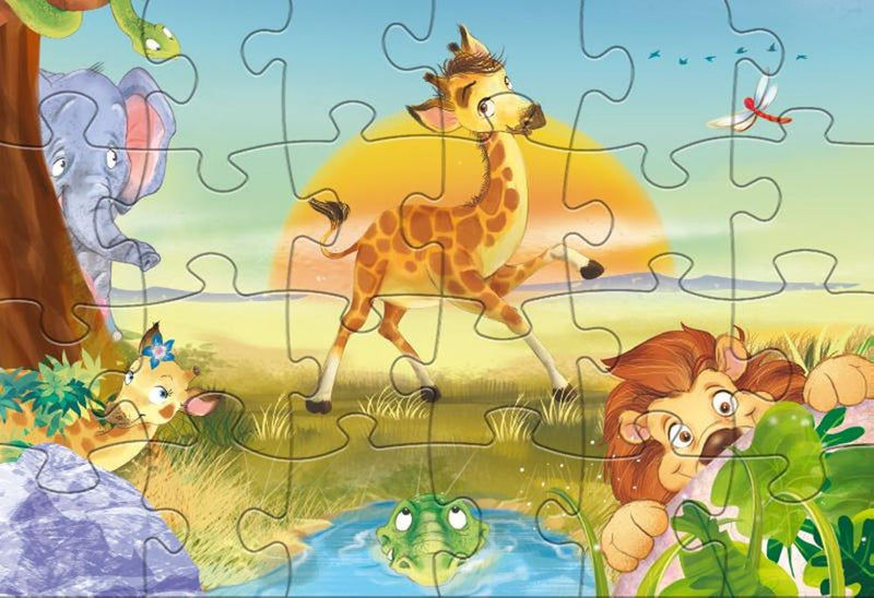 Load image into Gallery viewer, Rebo legpuzzel 24 + 48 stukjes - little