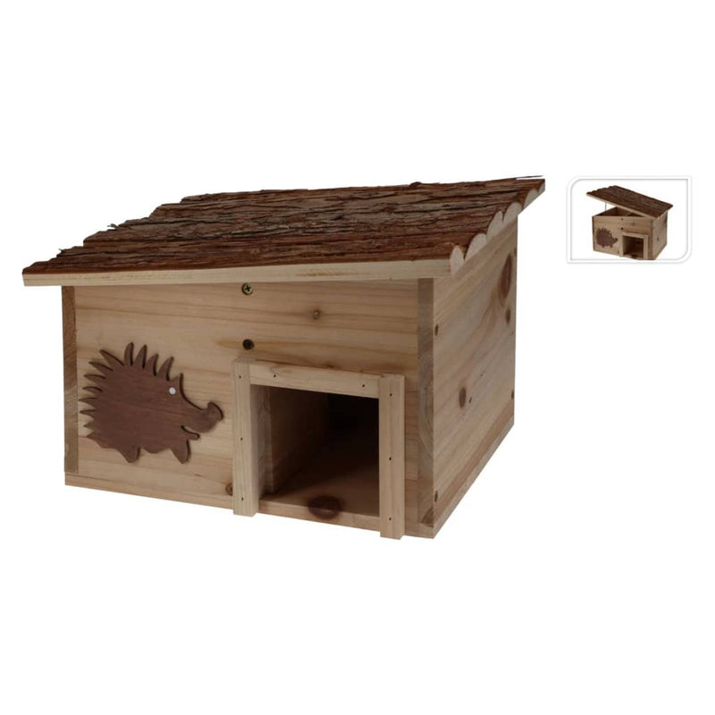 Load image into Gallery viewer, ProGarden ProGarden Egelhuisje 34x28x22 cm hout met boomschors