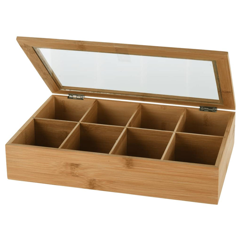 Load image into Gallery viewer, Excellent Houseware Houseware Theedoos met 8 vakken bamboe