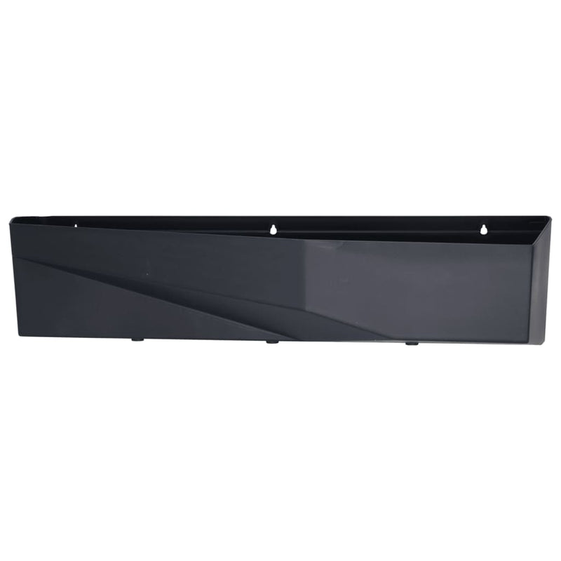 Load image into Gallery viewer, Progarden plantenbakwand overloop 2 stuks 78x19x35 cm antracietkleurig