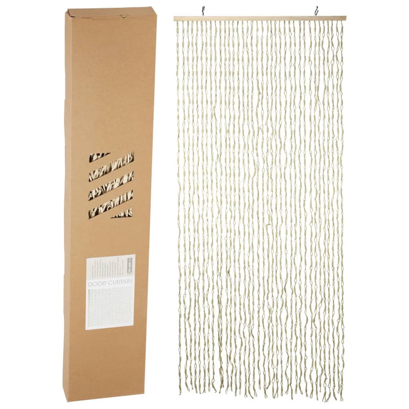 Load image into Gallery viewer, H s collection h s collection deurgordijn 90x200 cm bamboe naturel