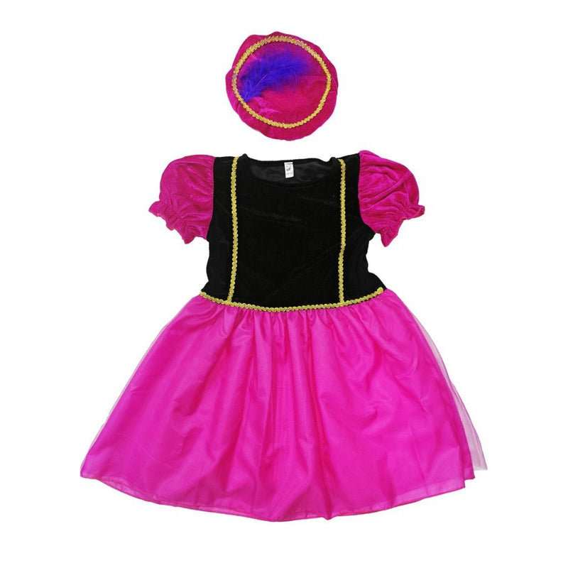 Load image into Gallery viewer, Overige merken pietenjurk 110-116 roze paars