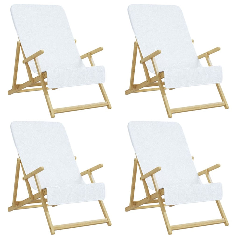 Load image into Gallery viewer, VidaXL Strandhanddoeken 4 st 400 g m² 60x135 cm stof wit
